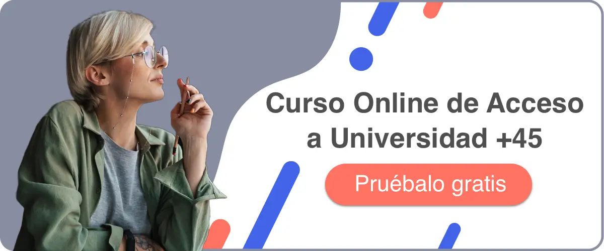 Curso Acceso Universidad Mayores 45 Online